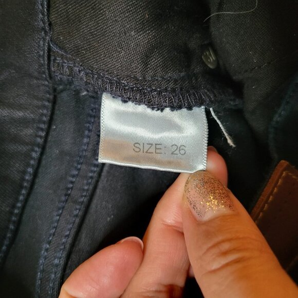 Madewell Black Skinny Skinny Ankle Zip Jeans - Size 26 - Picture 5 of 13